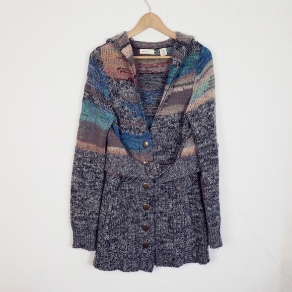 Anthropologie Sleeping on Snow Colorfield Belted Cardingan - Picture 2 of 7